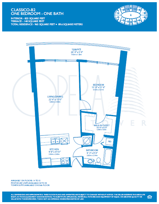 Opera Tower Condos for Sale and Rent Floor Plans